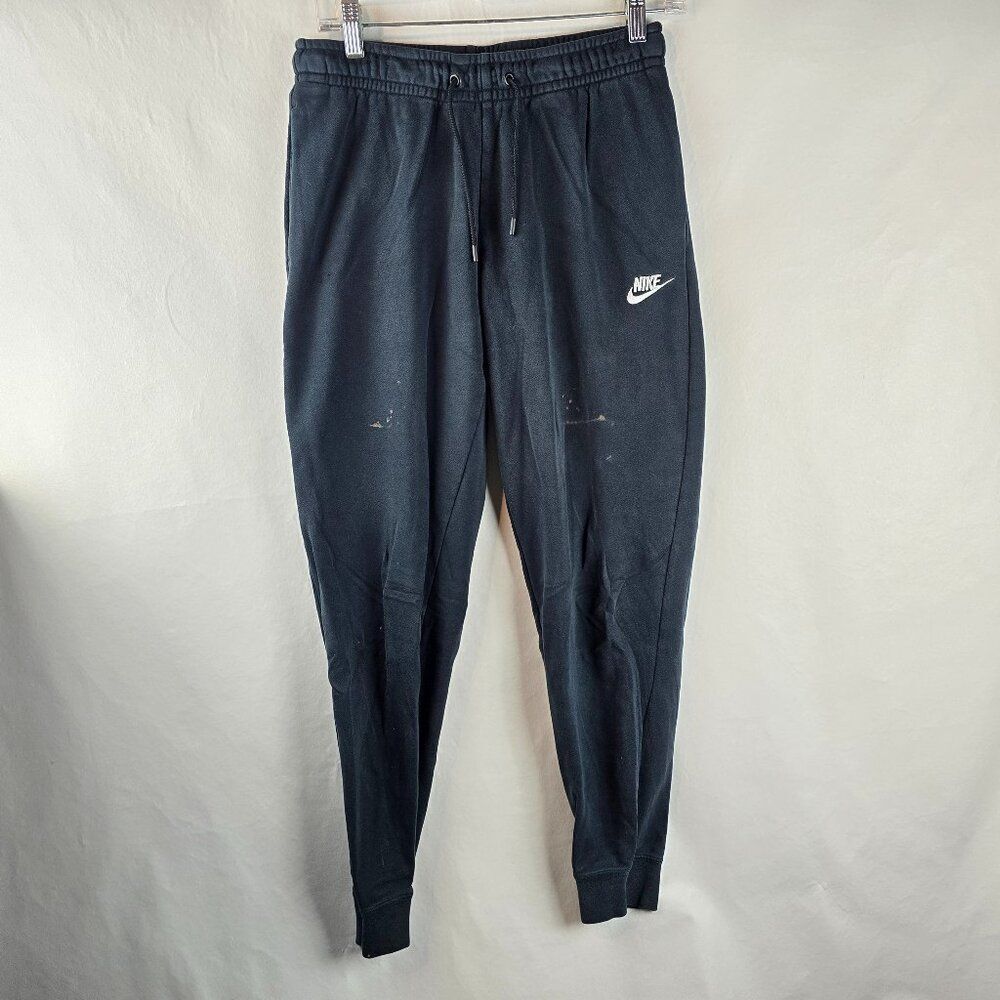Nike Pants Womens Small Sportswear Essential Fleece Black Sweatpants BV4095-010